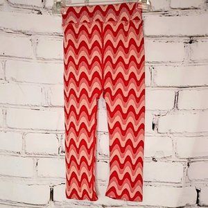 NWOT! Free People FP Movement Red Wave Yoga Leggings Size Extra Small / Small